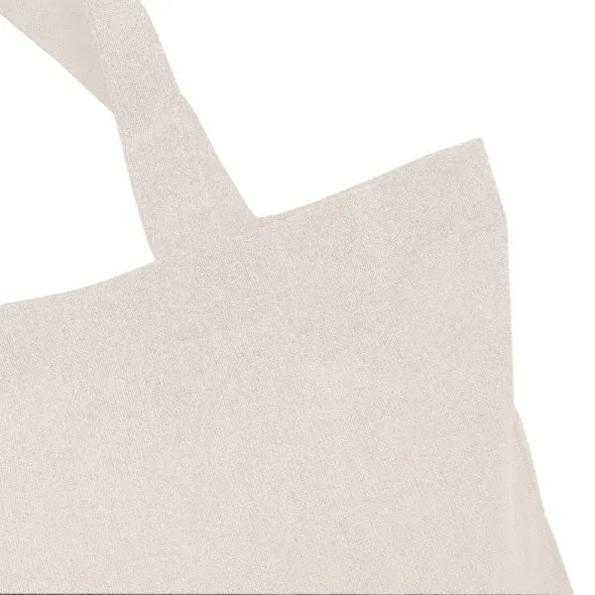 Sacola / Ecobag em Algodão Reciclado - Natural - 38x42cm