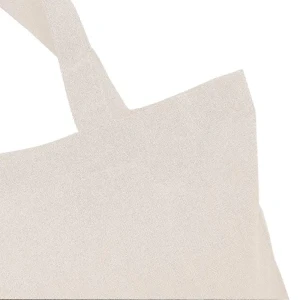 Sacola / Ecobag em Algodão Reciclado - Natural - 38x42cm