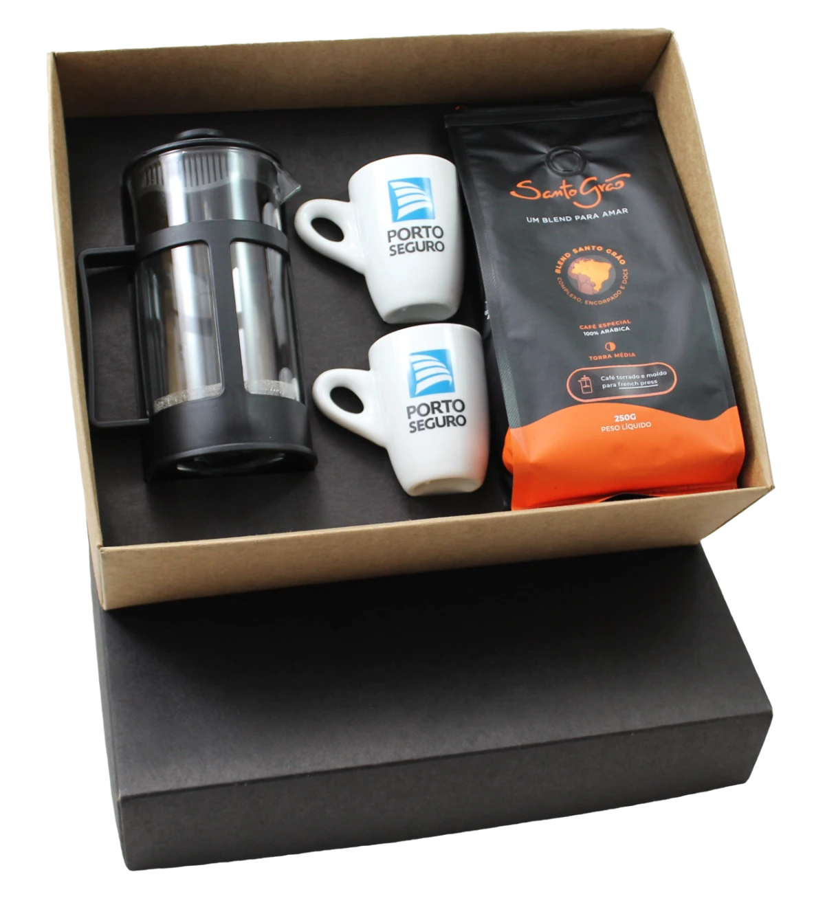 Kit Café Cafeteira Francesa Personalizado