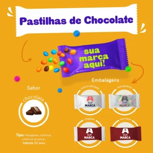 Pastilhas de Chocolate Personalizados
