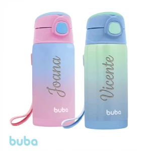 15933 - Garrafa Com Canudo Térmica Parede Dupla 400ml marca Buba