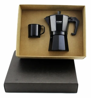 Kit Café com Cafeteira Italiana Personalizada