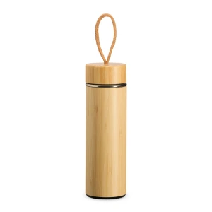 Garrafa Térmica Bambu 400ml com Infusor