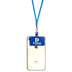 Cordão de Celular de Pescoço e Transversal com TAG e Mosquetão / Salva Celular