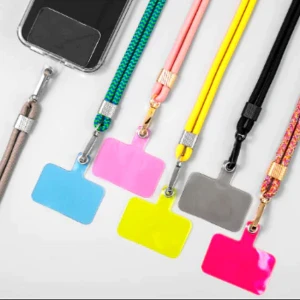 Cordão de Celular de Pescoço e Transversal com TAG e Mosquetão / Salva Celular