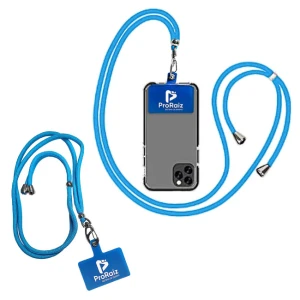 Cordão de Celular de Pescoço e Transversal com TAG e Mosquetão / Salva Celular