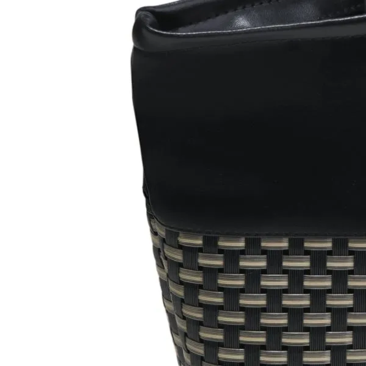 Necessaire em Pvc e Couro Sintético - Premium - Preto/Xadrez