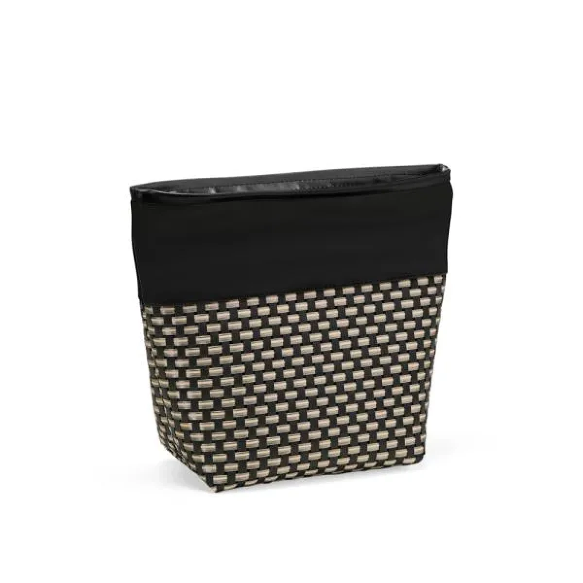 Necessaire em Pvc e Couro Sintético - Premium - Preto/Xadrez